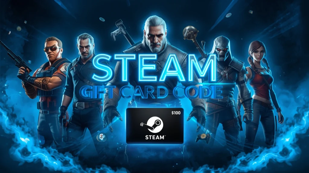 Free Steam Gift Card Codes 2025 – 100% Working & Updated Daily